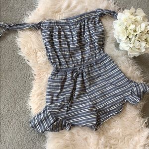 Blue Stripped Romper